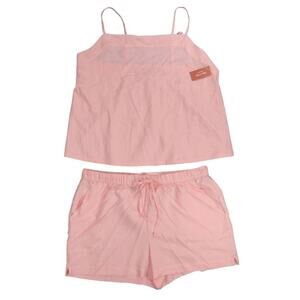 State of Day 2-Piece Linen/Rayon Blend Cami & Shorts Women's Pajama Set NWT